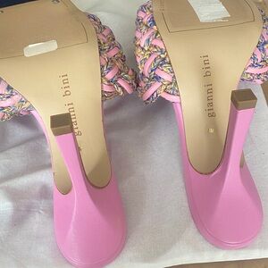 Gianni Bini Multicolor Braided Women's Heels